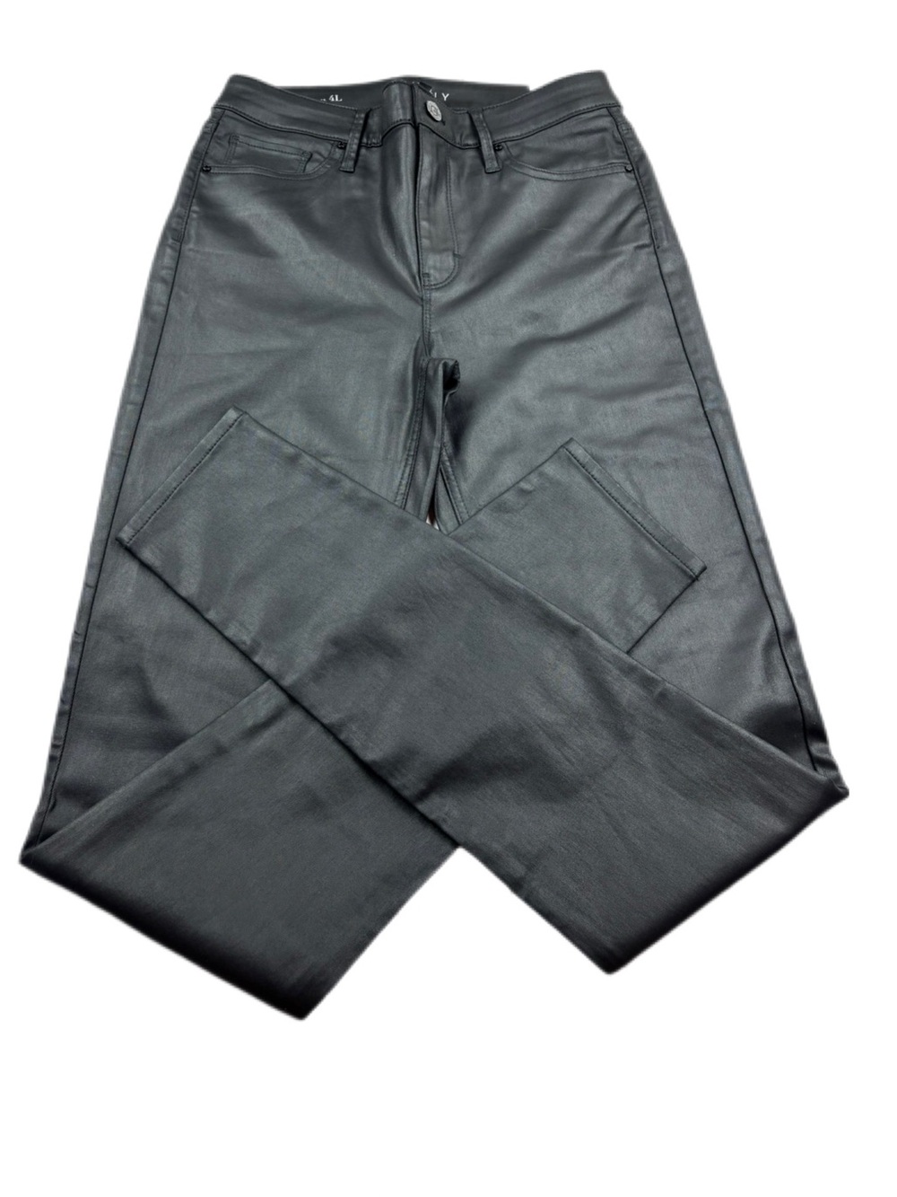 NWT! White House Black Market The High Rise Skinny Coated Black Size 4L